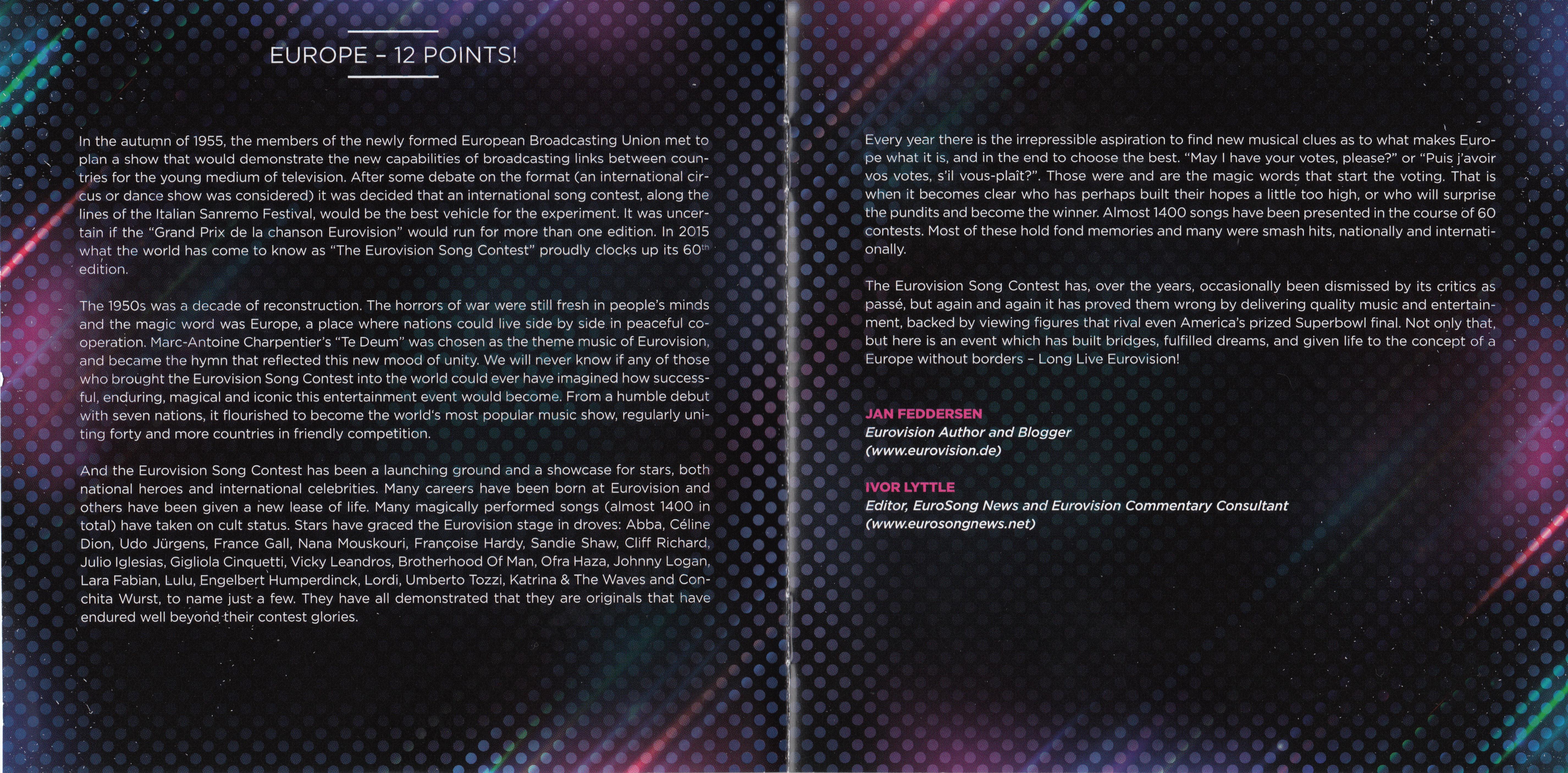 Eurovision Song Contest  Very Best Of A 60th Anniversary : Booklet 2